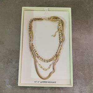 Brand New House of Harlow Gold Necklace Set